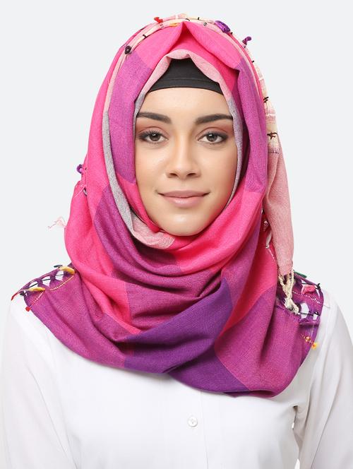 multi colored viscose scarf - 17550578 - Standard Image - 0