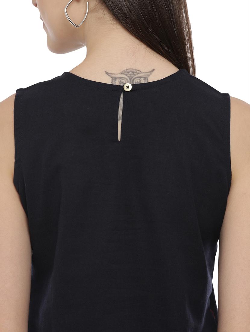 high low printed top - 17550688 - Standard Image - 4