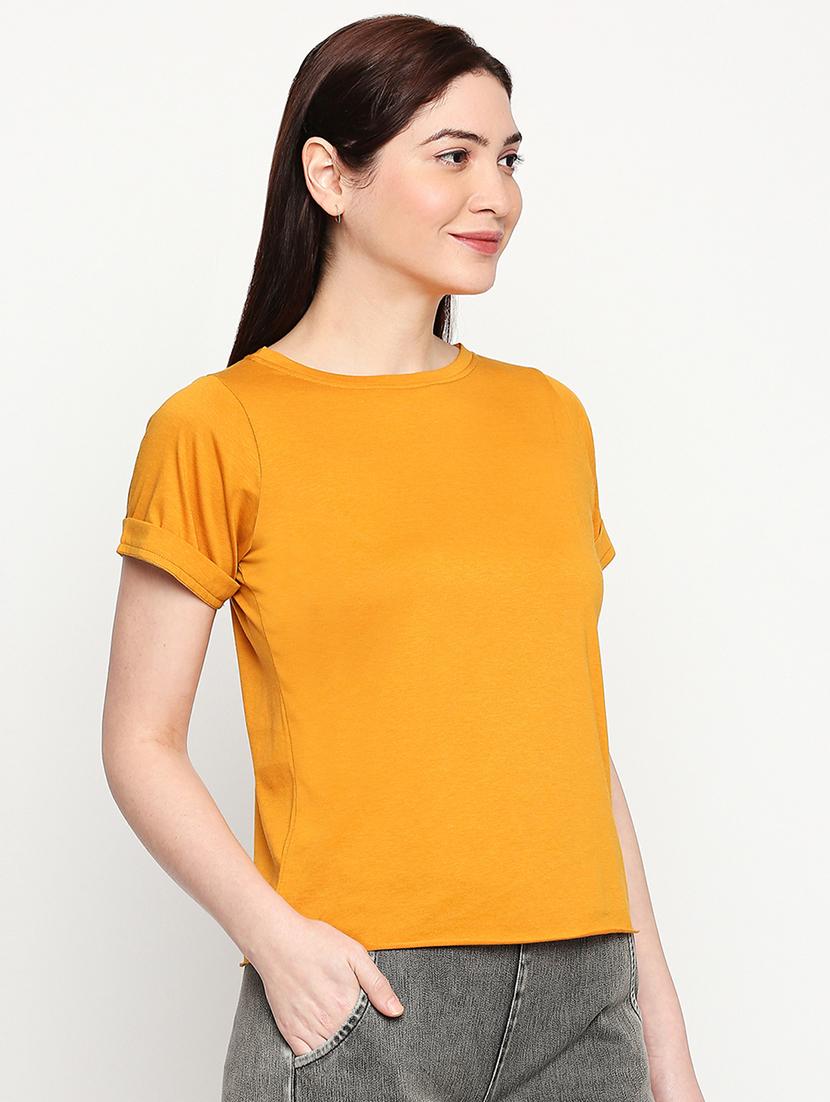 round neck solid tee - 17553712 - Standard Image - 1