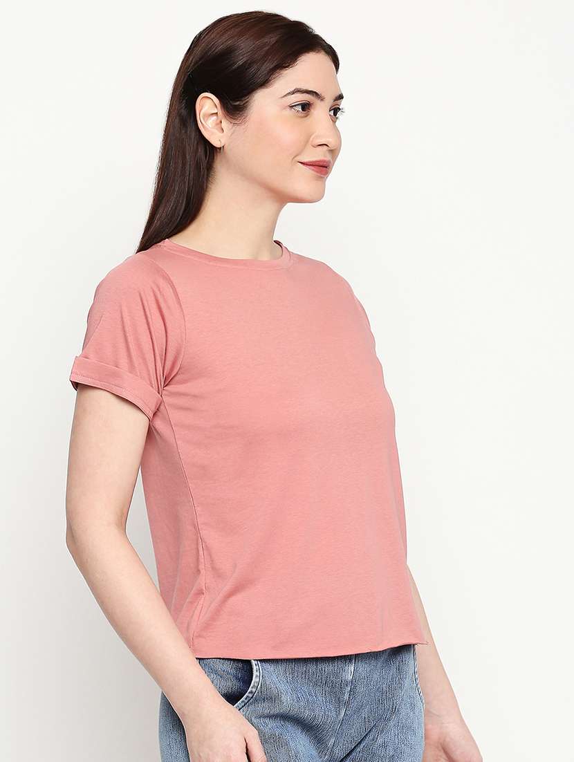 round neck solid tee  - 17553713 -  Standard Image - 1