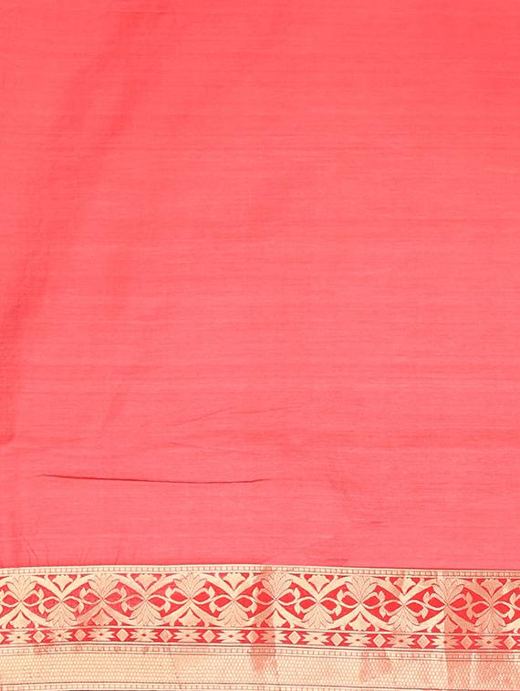 floral banarasi saree with blouse - 17553884 - Standard Image - 4