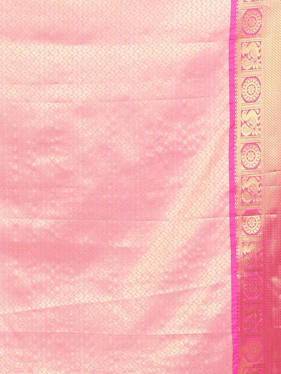 solid banarasi saree with blouse - 17553908 - Standard Image - 4
