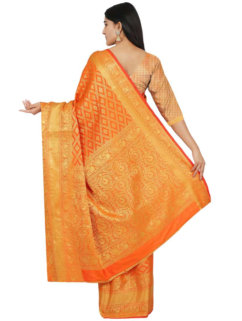 self design banarasi saree - 17553914 - Standard Image - 1