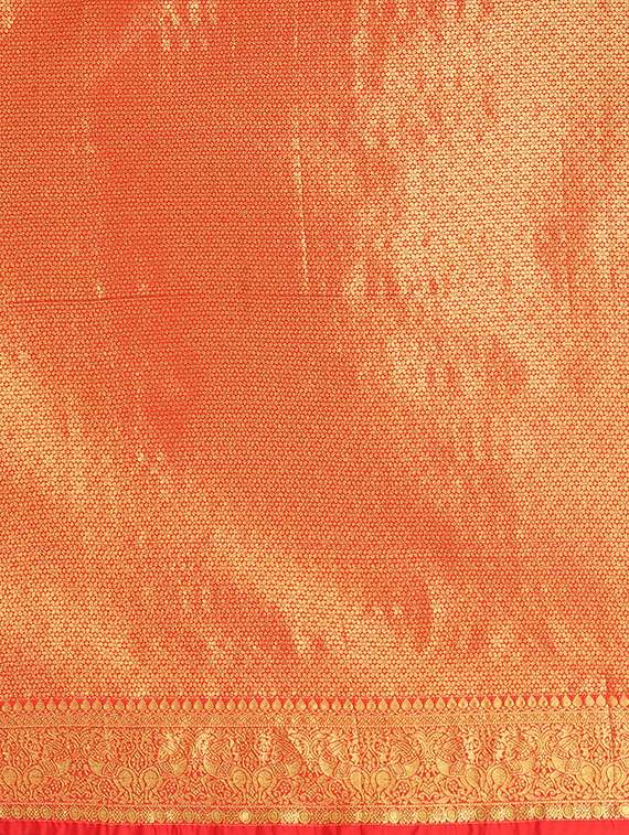 turquoise silk blend banarasi saree with blouse - 17553921 -  Standard Image - 4