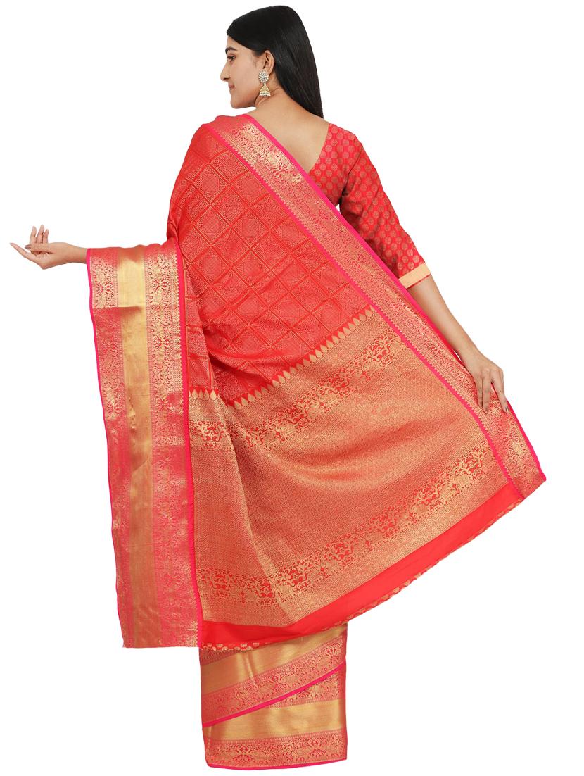 jacquard work banarasi saree with blouse - 17553933 -  Standard Image - 1