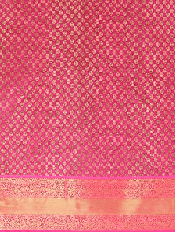jacquard banarasi saree with blouse - 17553936 - Standard Image - 4