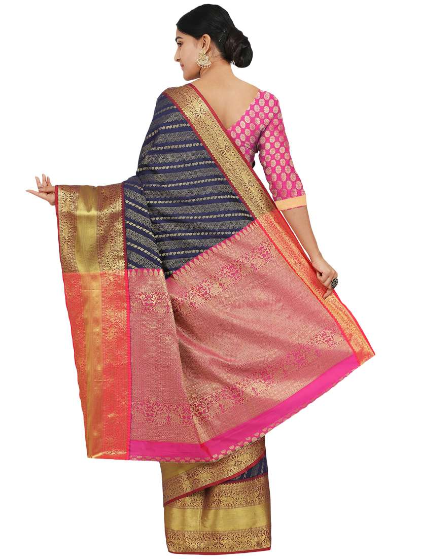 jacquard banarasi saree with blouse - 17553939 - Standard Image - 1