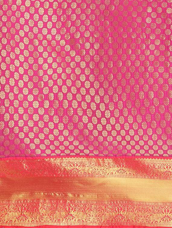 jacquard banarasi saree with blouse - 17553939 - Standard Image - 4