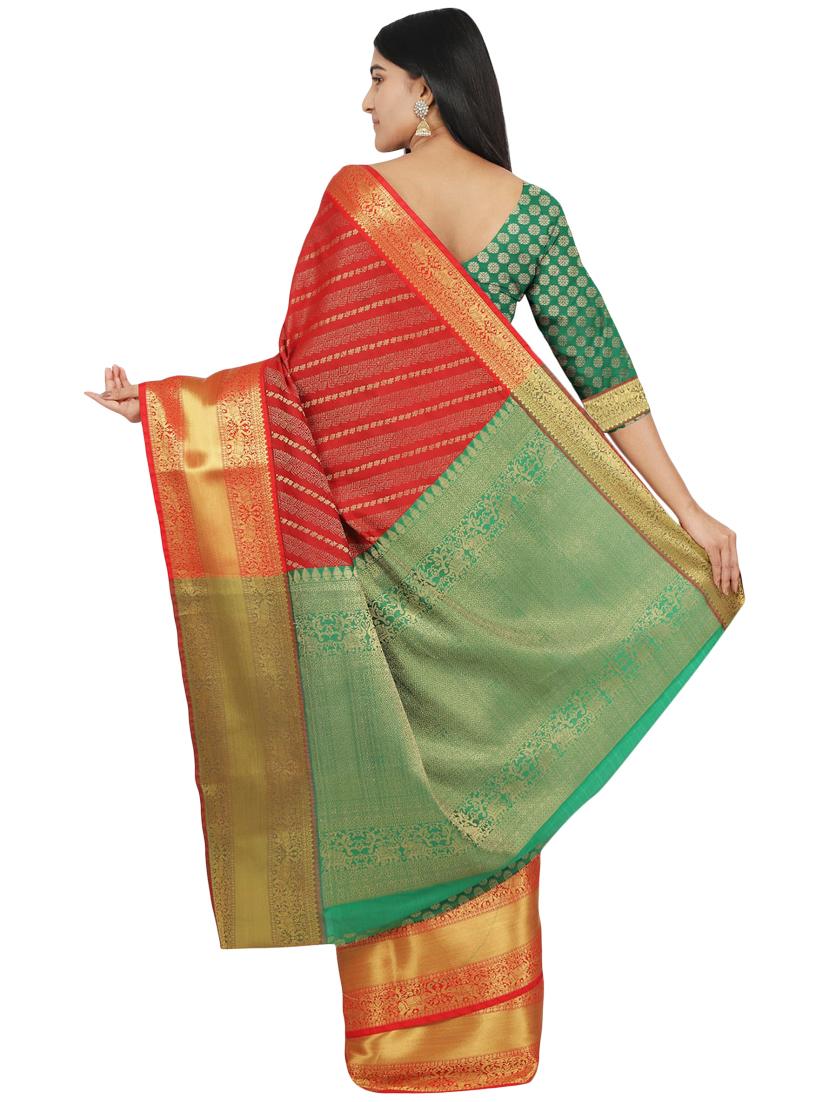 jacquard banarasi saree with blouse - 17553940 - Standard Image - 1
