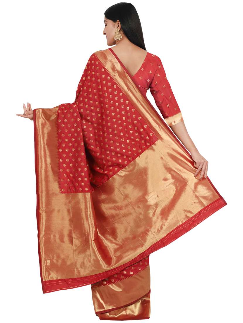 jacquard banarasi saree with blouse - 17553950 -  Standard Image - 1