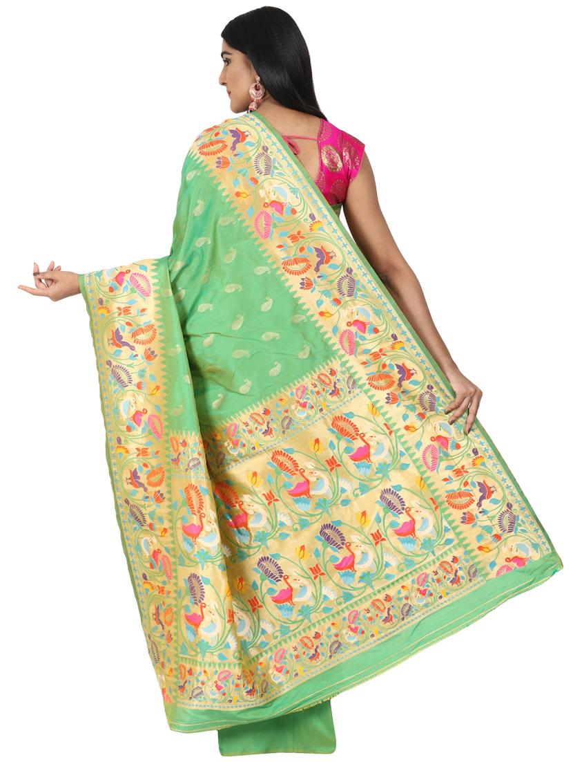 jacquard banarasi saree with blouse - 17553961 -  Standard Image - 1