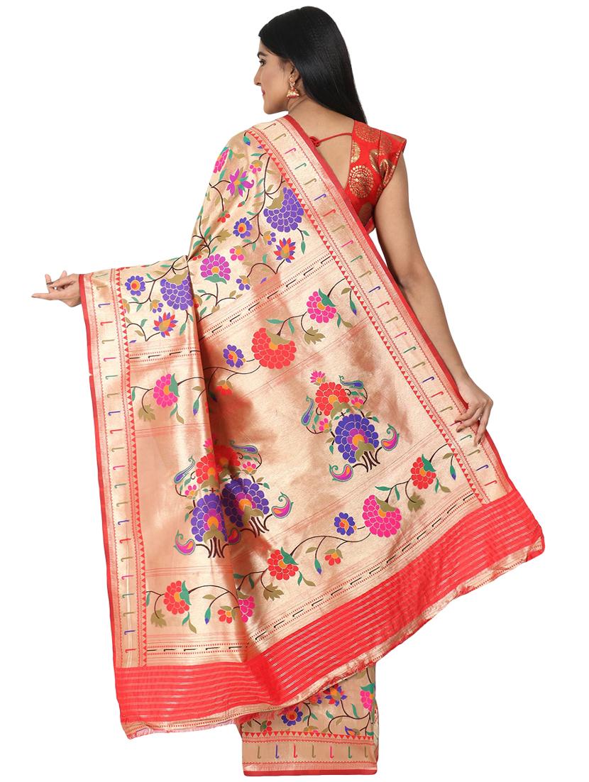 jacquard banarasi saree with blouse - 17553962 - Standard Image - 1