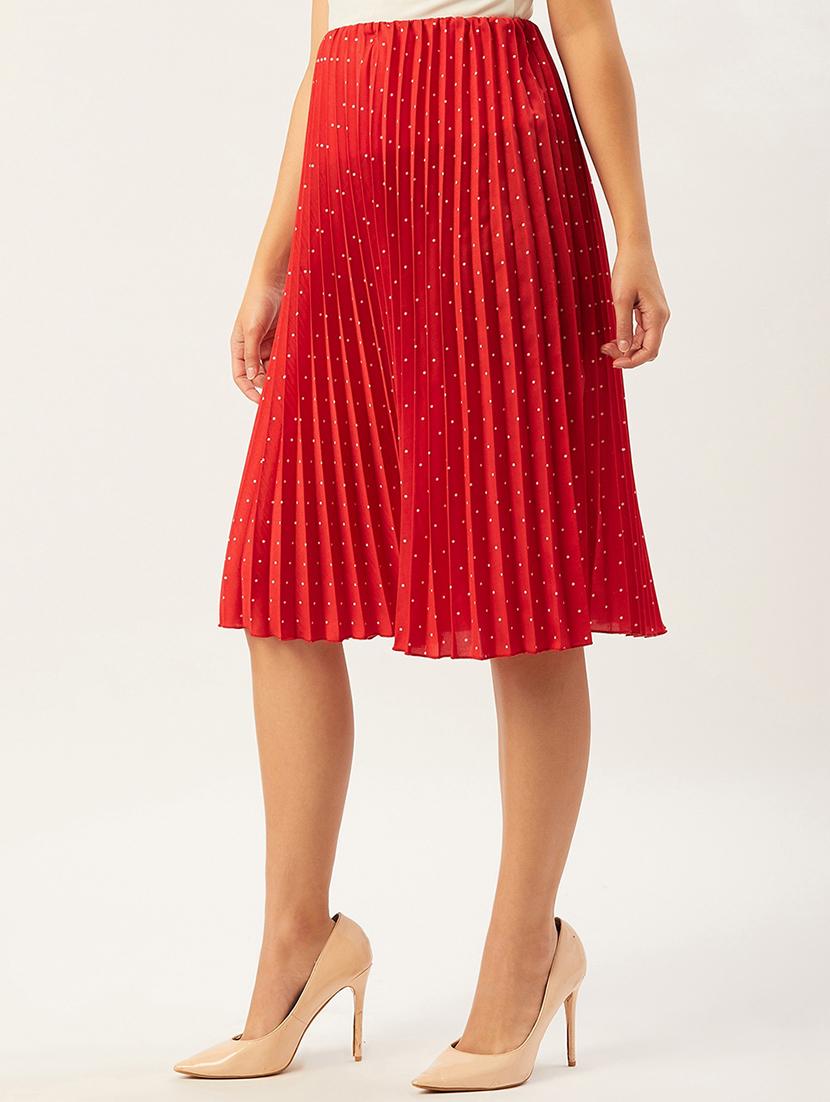 accordion pleated flared skirt - 17554786 - Standard Image - 1