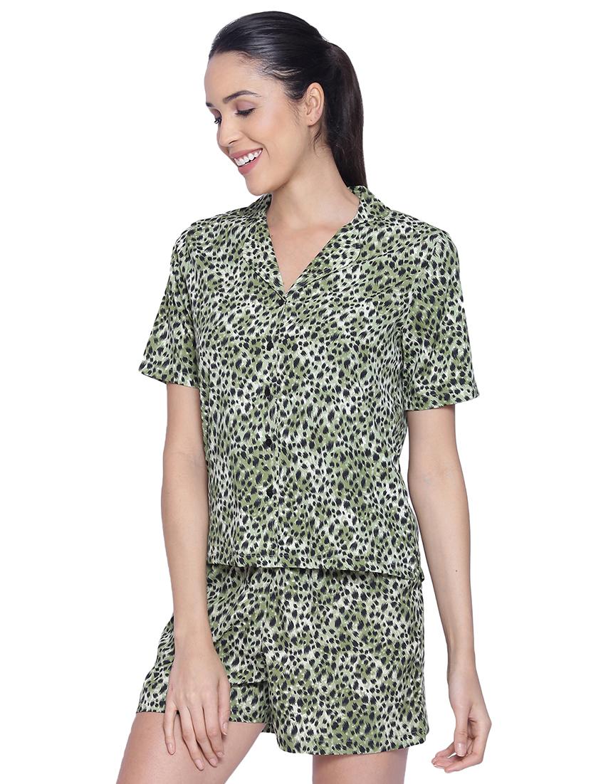 printed nightwear shorts set  - 17554832 -  Standard Image - 1