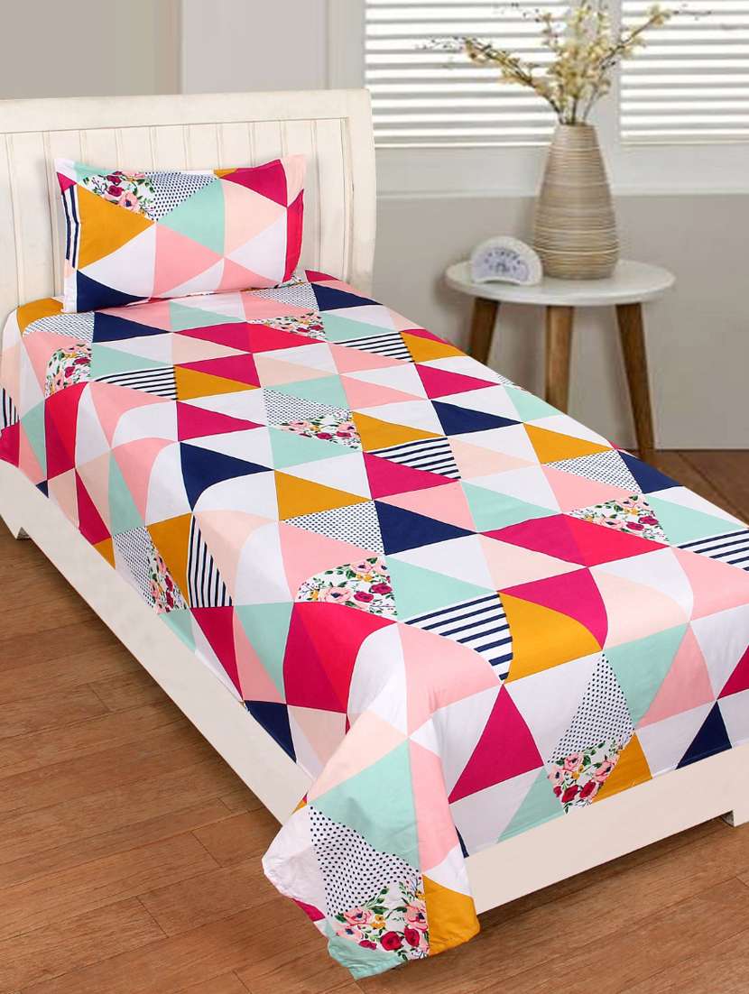 1 supersoft single bedsheet with 1 pillow cover