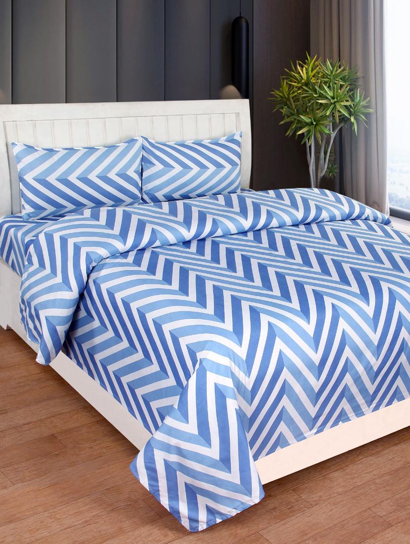 1 supersoft king size double bedsheet with 2 pillow covers
