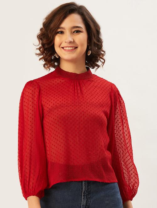women's straight mock neck top - 17555831 -  Standard Image - 0
