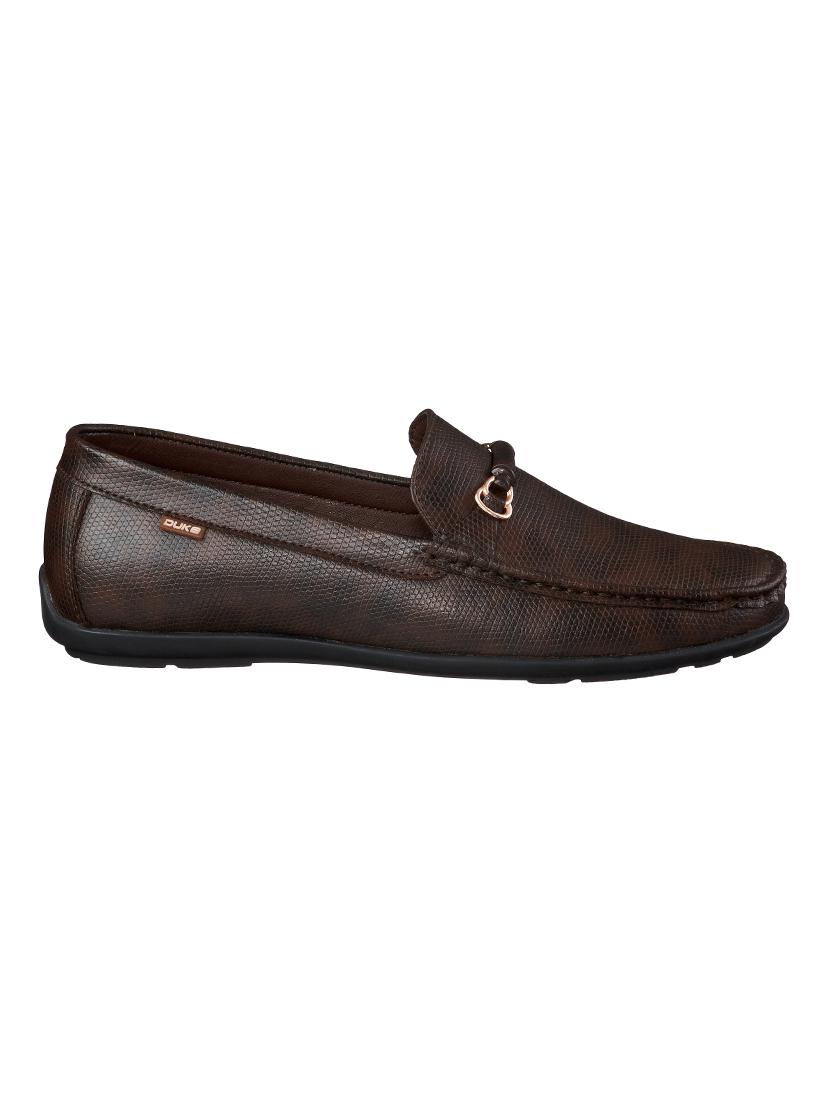 brown pu slip on loafers - 17558205 - Standard Image - 1