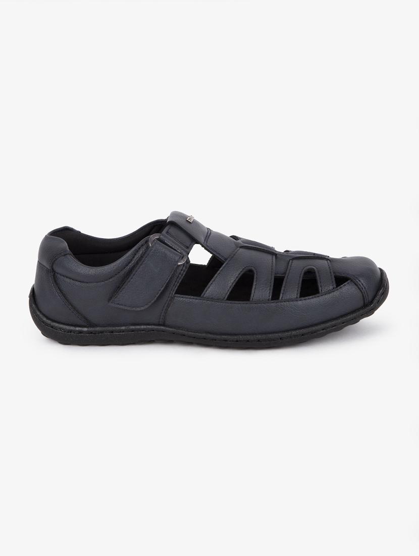 navy synthetic & mesh slip on sandals - 17558230 - Standard Image - 1