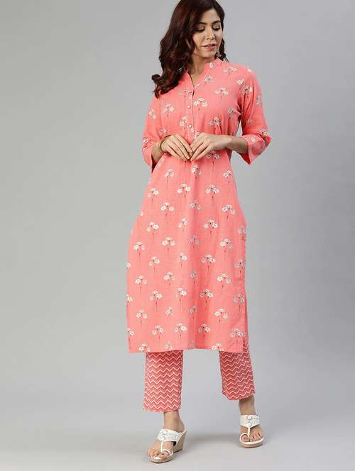 floral kurta pant set - 17558448 - Standard Image - 0