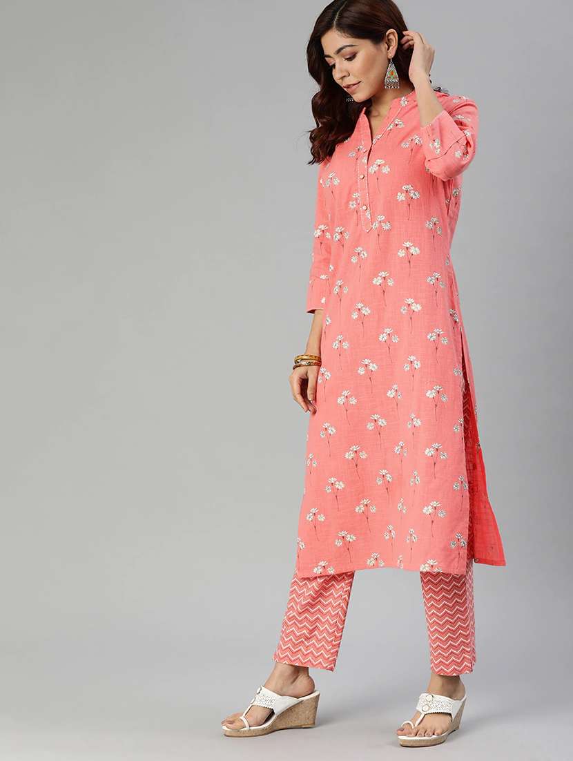 floral kurta pant set - 17558448 - Standard Image - 1