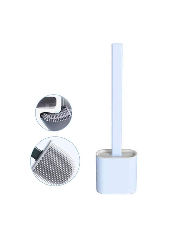 home tpr toilet brush with holder creative deep cleaning brush flexible bristles - 17558886 -  Zoom Image - 0
