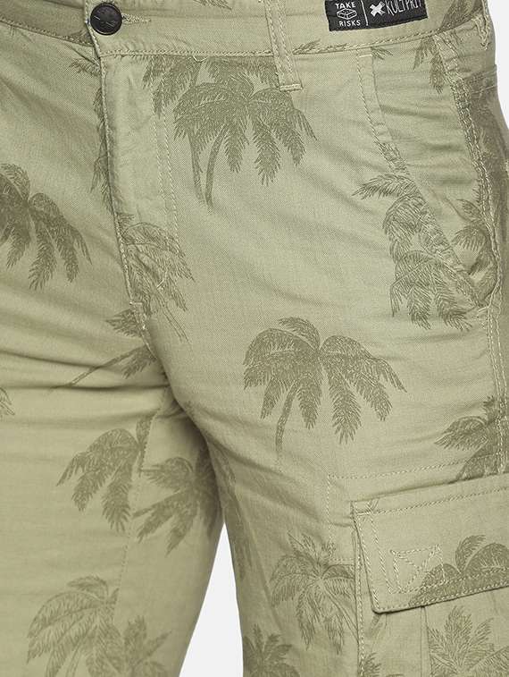 green denim short - 17559912 - Standard Image - 4