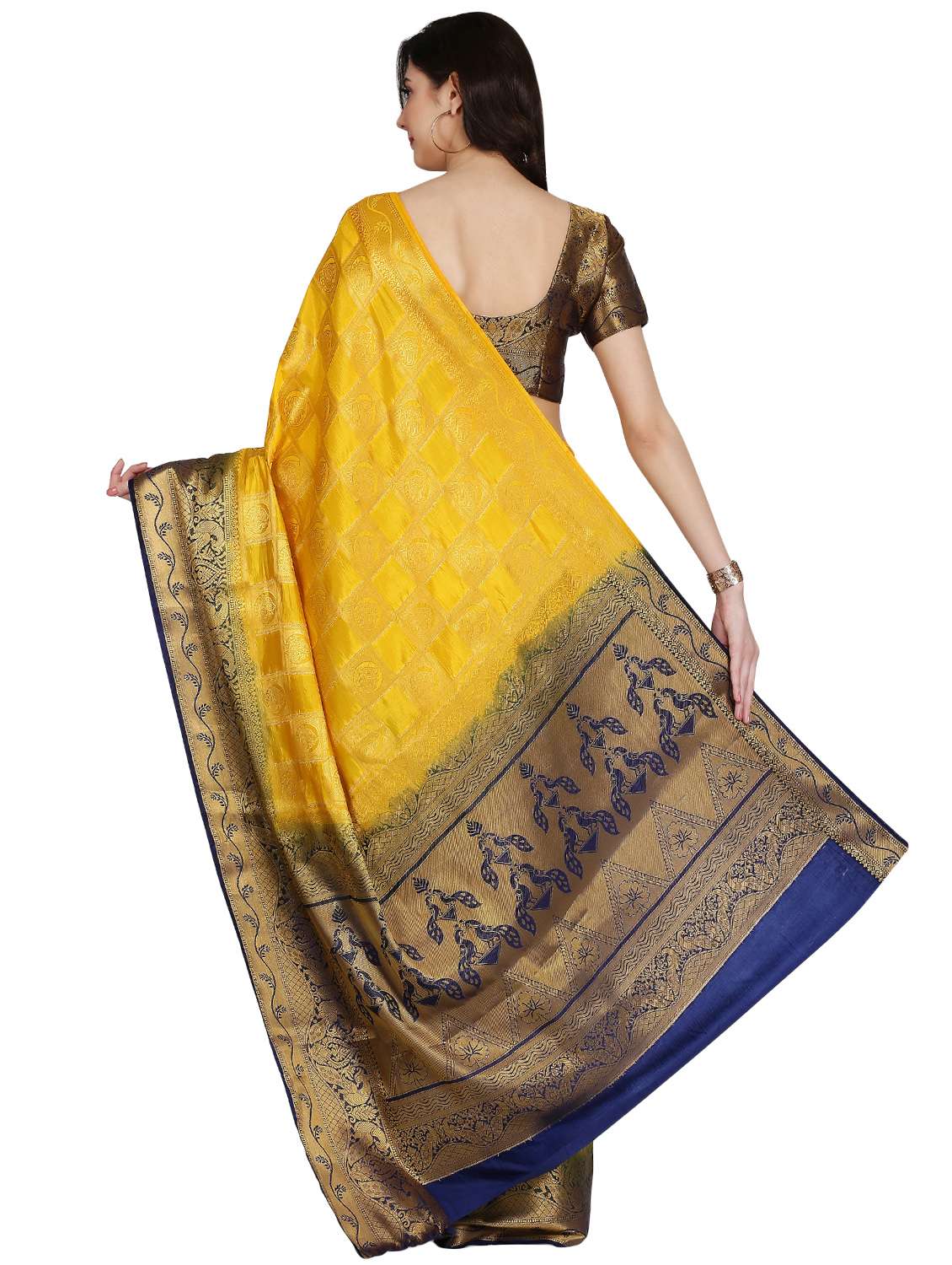 women's banarasi saree with blouse - 17563297 -  Standard Image - 1