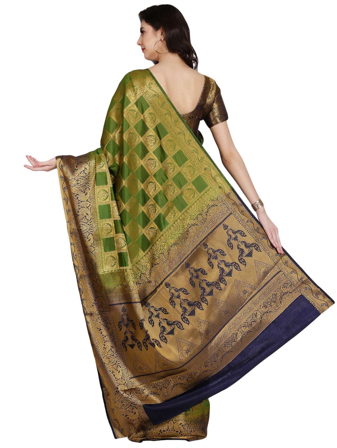 women's banarasi saree with blouse - 17563299 -  Standard Image - 1