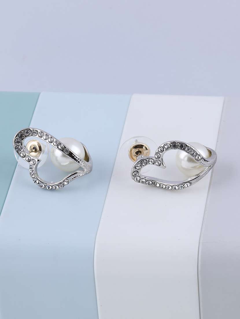 Silver Metal Drop Earring