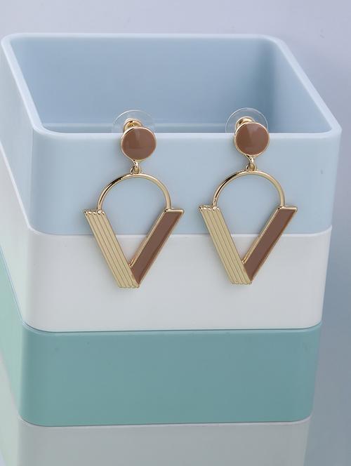 multi colored metal drop earring - 17563900 -  Standard Image - 0