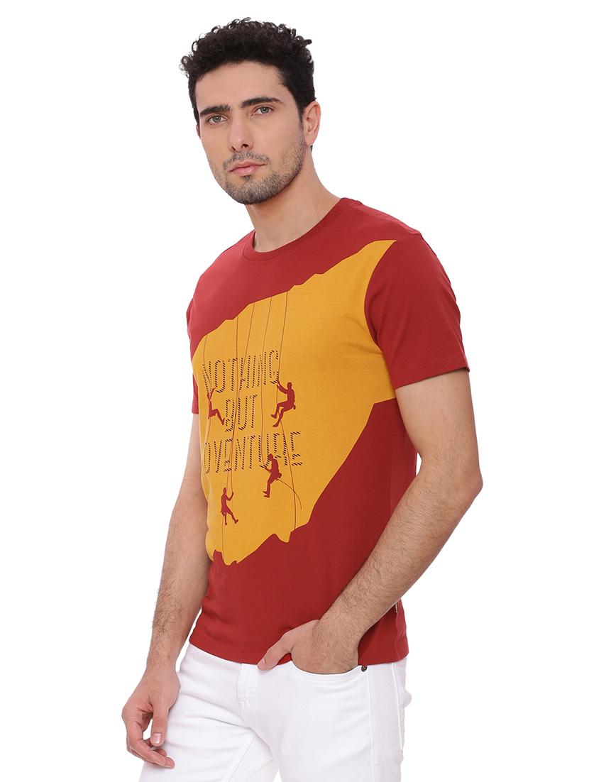 red printed t-shirt - 17564155 - Standard Image - 1