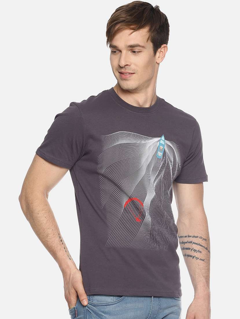 grey printed t-shirt - 17564161 -  Standard Image - 1