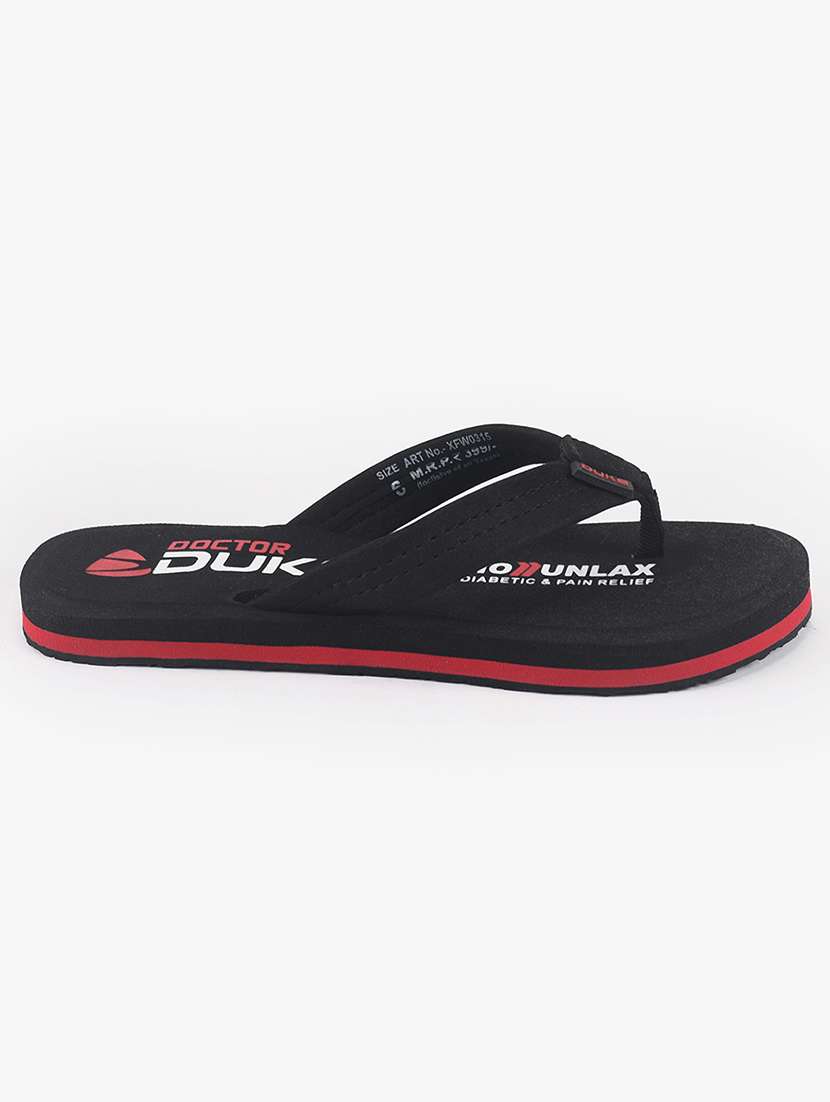 black rubber  flip flops - 17564510 -  Standard Image - 1