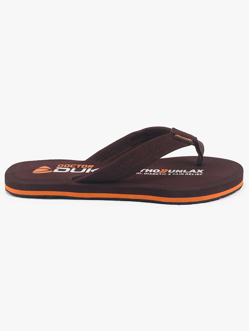 brown rubber  flip flops - 17564511 -  Standard Image - 1