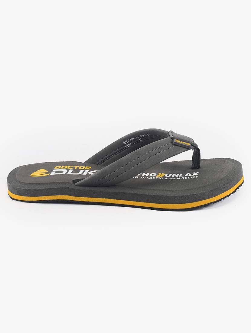 grey rubber  flip flops - 17564512 -  Standard Image - 1