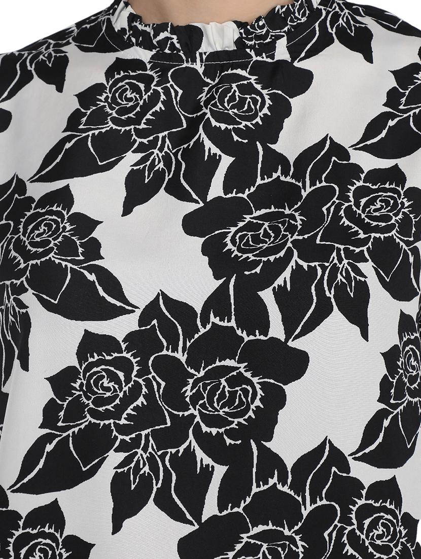 crew neck floral top - 17564803 - Standard Image - 4
