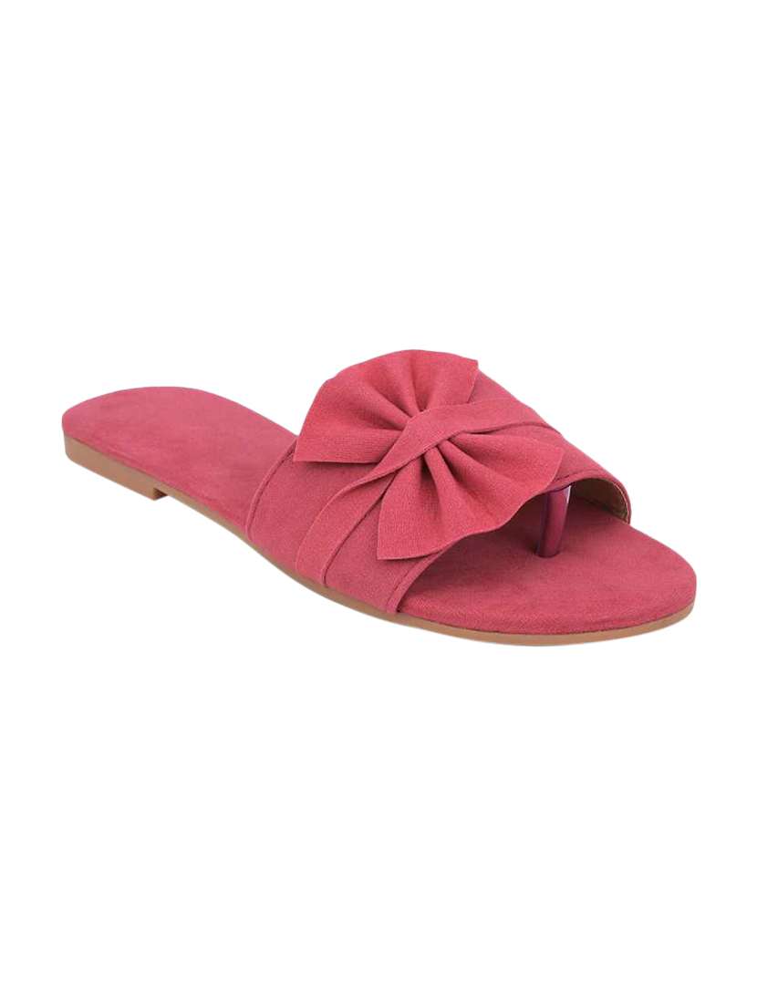 pink suede slip on sandals - 17565467 -  Standard Image - 1