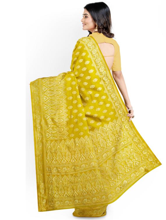 jacquard woven saree with blouse - 17565571 -  Standard Image - 1