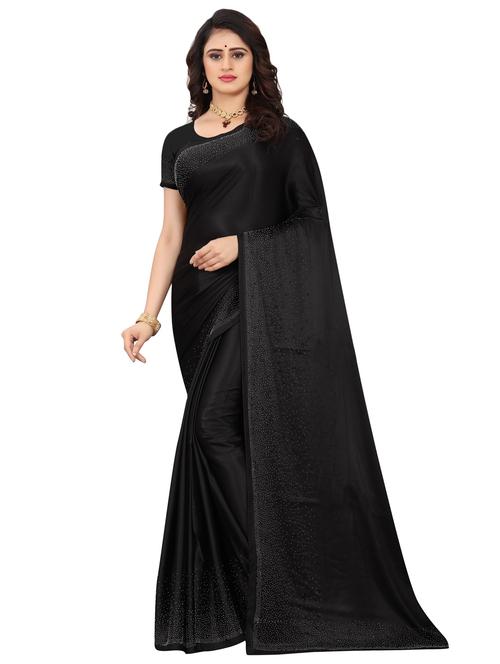 solid bordered saree with blouse - 17566072 -  Standard Image - 0