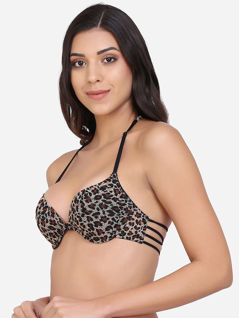 beige nylon push up bra - 17566215 - Standard Image - 1