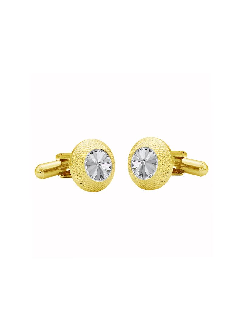 gold metal alloy cufflink