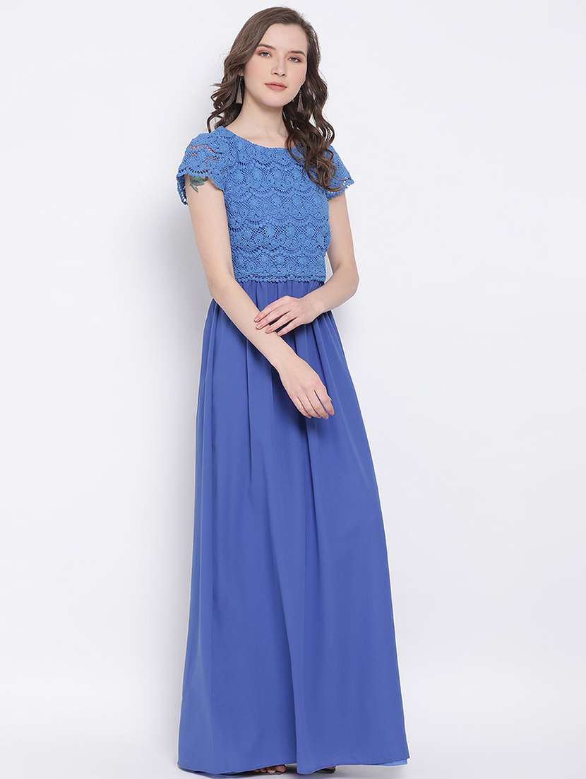 women's fit & flare maxi dress - 17567043 - Standard Image - 1