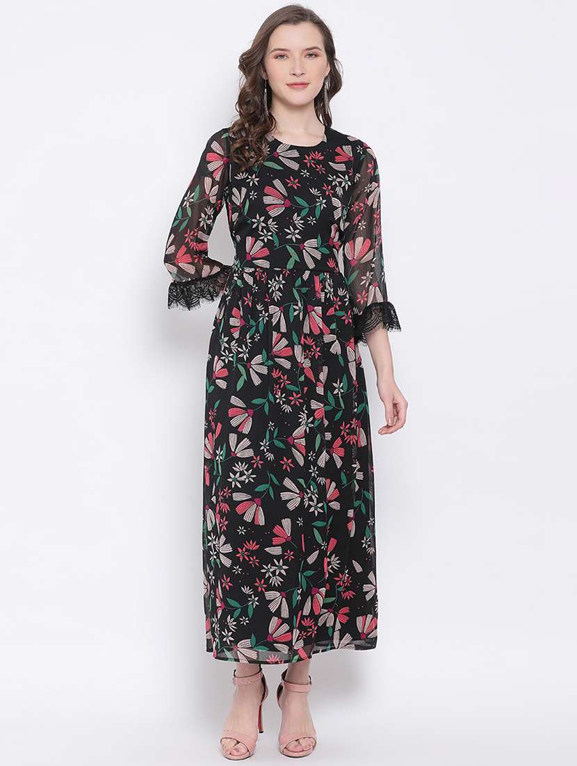 Women's Fit & Flare Floral Dress