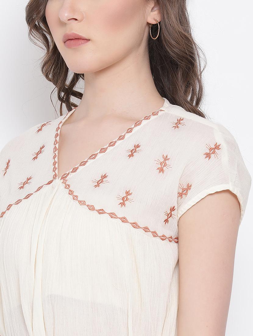 women's peplum v neck top - 17567053 - Standard Image - 4