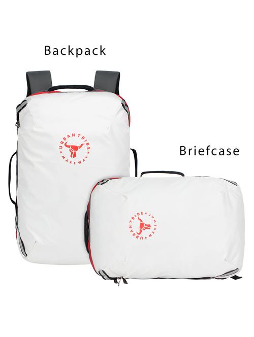 white polyester backpack - 17567143 - Standard Image - 0