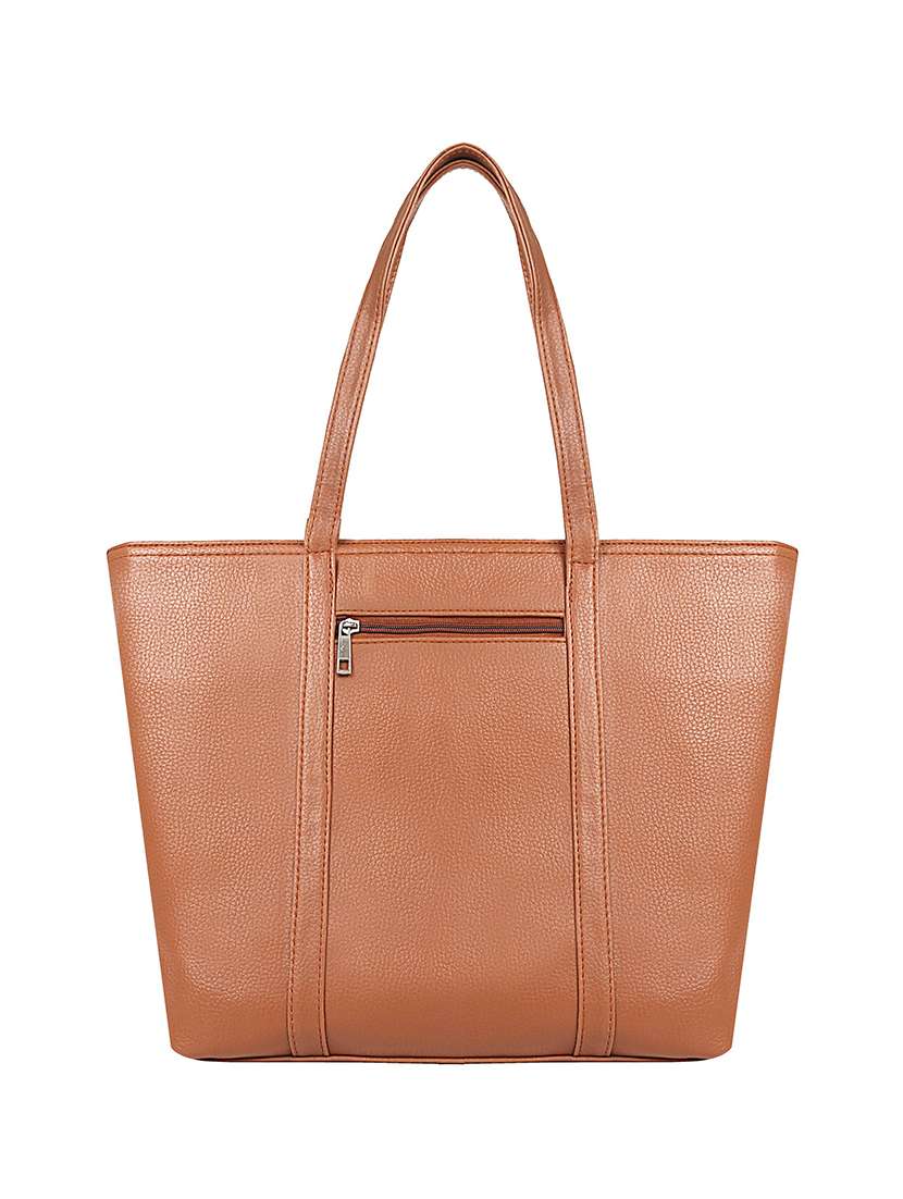nude leatherette (pu) handbag - 17567250 - Standard Image - 1