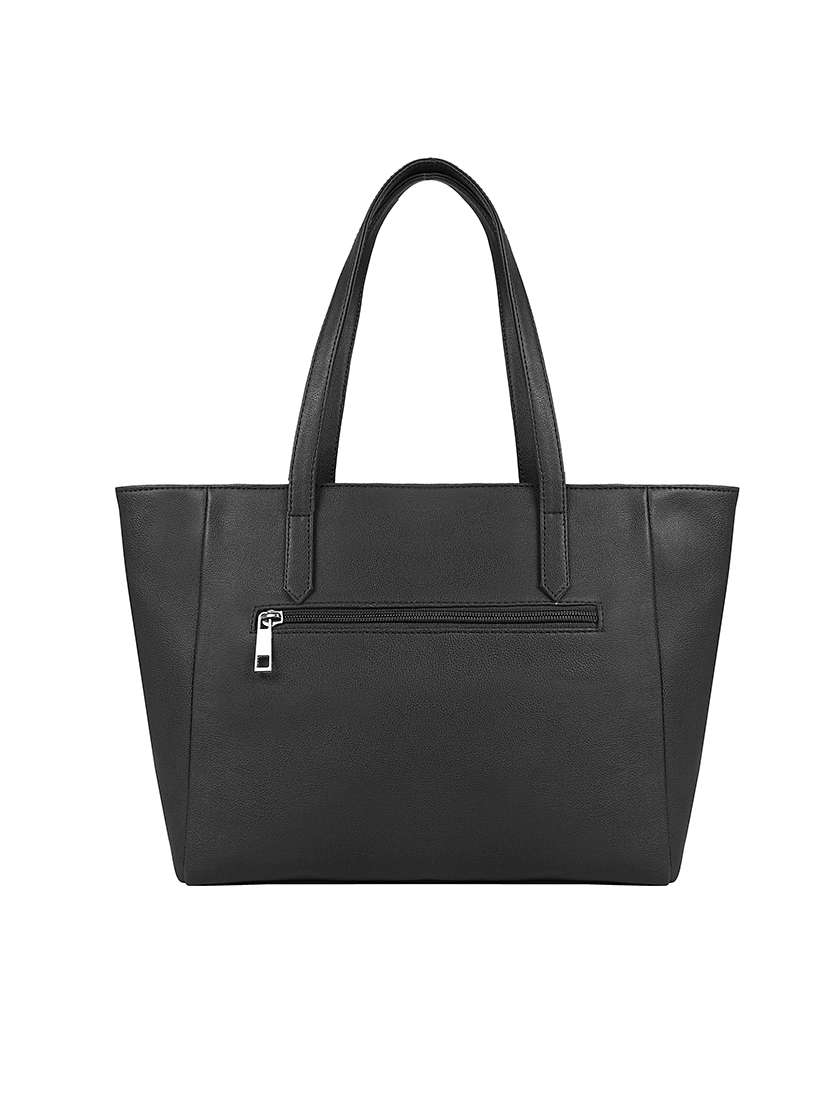 black leatherette (pu) handbag - 17567286 -  Standard Image - 1