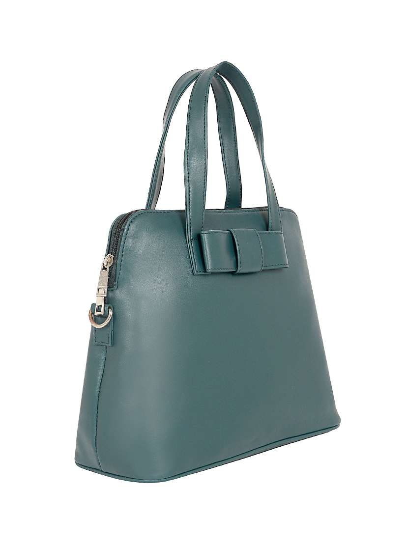 blue leatherette (pu) handbag - 17567301 -  Standard Image - 4