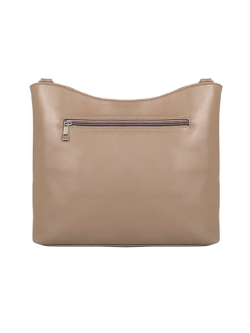 beige leatherette (pu) sling bag - 17567329 - Standard Image - 1